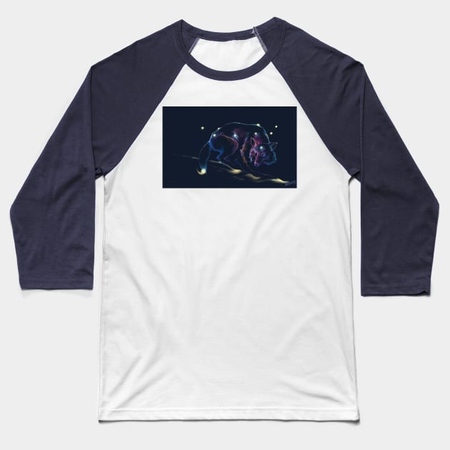 Astral Wolf Baseball T-Shirt by August